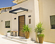 CANOPIA - Canopia Marquise de porte Sophia 160 x 95 cm Gris Foncé - Clair - vignette