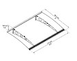 CANOPIA - Canopia Marquise de porte Garamond 135 x 90,5 cm Gris - vignette
