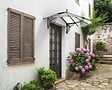 CANOPIA - Canopia Marquise de porte Iris 174,9 x 125 cm Noir - vignette