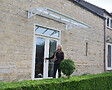 CANOPIA - Canopia Marquise de porte Bordeaux 223,5 x 140 cm Blanche - vignette