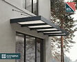 CANOPIA - Canopia Marquise de porte Sophia  XL 470X140 cm Gris Opale  Blanc - vignette