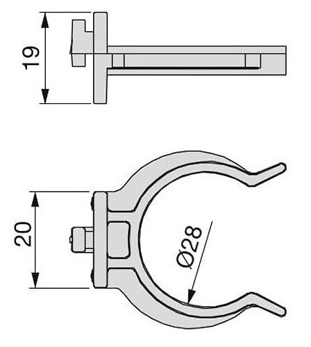 EMUCA - Clips pour plinthe PVC/aluminium - EMUCA - 3913017 - large