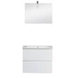 Caisson meuble sous vasque suspendu - Blanc  - 60cm - vignette