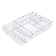EMUCA - Kit de 8 seaux organisateurs Cube pour tiroirs, Plastique, Transparent - vignette