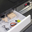EMUCA - Kit de 8 seaux organisateurs Cube pour tiroirs, Plastique, Transparent - vignette