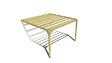 MA PERGOLA BOIS - Pergola bois • 4m x 4m • adossée • sens largeur - vignette