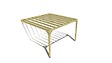 MA PERGOLA BOIS - Pergola bois • 4m x 4m • adossée • sens profondeur - vignette