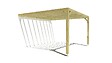 MA PERGOLA BOIS - Pergola bois • 4m x 4m • adossée • sens profondeur - vignette