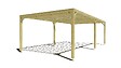 MA PERGOLA BOIS - Pergola bois • 8m x 4m • indépendante • sens profondeur - vignette