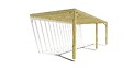 MA PERGOLA BOIS - Pergola bois • 8m x 3m • adossée • sens profondeur - vignette