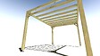 MA PERGOLA BOIS - Pergola bois • 4m x 3m • indépendante • sens profondeur - vignette