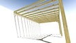 MA PERGOLA BOIS - Pergola bois • 6m x 4m • adossée • sens profondeur - vignette