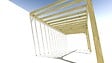 MA PERGOLA BOIS - Pergola bois • 7m x 3m • adossée • sens profondeur - vignette