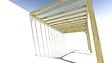 MA PERGOLA BOIS - Pergola bois • 6m x 3m • adossée • sens profondeur - vignette