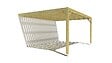 MA PERGOLA BOIS - Pergola bois • 5m x 4m • adossée • sens largeur • platelage bois - vignette