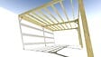MA PERGOLA BOIS - Pergola bois • 6m x 4m • adossée • sens largeur - vignette