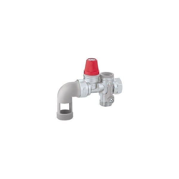 THERMADOR - Groupe de sécurité coudé Caleffi - Thermador NF 3/4 pour chauffe-eau électrique - large