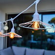LUMISKY - Guirlande connectable CHIC CAGE Blanc 10 ampoules E27 6M - vignette
