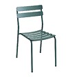 OVIALA - Chaise de terrasse en aluminium vert foncé - Almada - vignette
