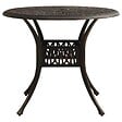 VIDAXL - vidaXL Table de jardin Bronze 90x90x74 cm Aluminium coulé - vignette