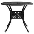 VIDAXL - vidaXL Table de jardin Noir 90x90x74 cm Aluminium coulé - vignette