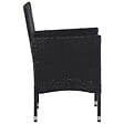 VIDAXL - vidaXL Chaises de jardin lot de 2 Résine tressée Noir - vignette