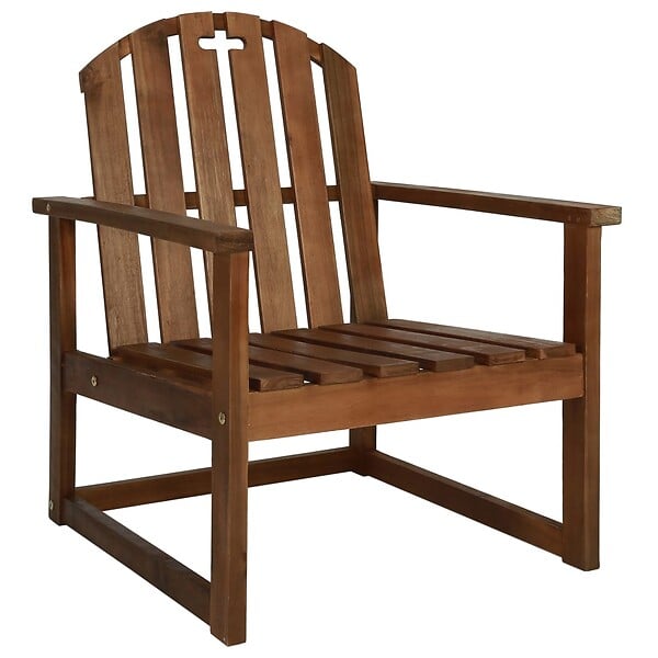 VIDAXL - vidaXL Chaises de jardin lot de 2 Bois d'acacia solide - large