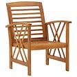 VIDAXL - vidaXL Chaises de jardin lot de 2 Bois d'acacia massif - vignette