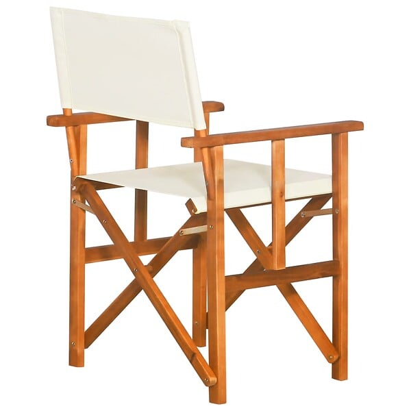 VIDAXL - vidaXL Chaises de metteur en scène lot de 2 Bois massif d'acacia - large