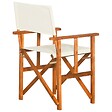 VIDAXL - vidaXL Chaises de metteur en scène lot de 2 Bois massif d'acacia - vignette