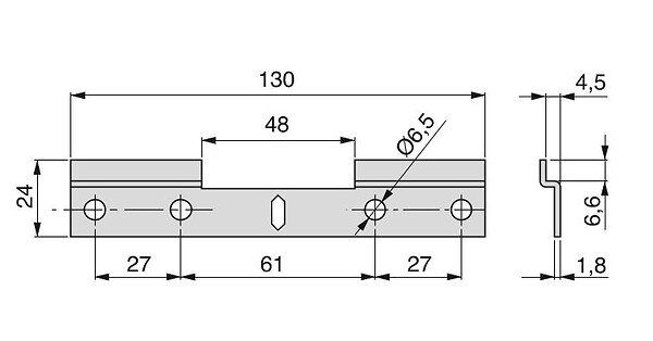 EMUCA - Platine double pour suspension de meuble acier galvanisé - EMUCA - 8918803 - large