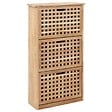VIDAXL - vidaXL Armoire à  chaussures 55x20x104 cm Bois de noyer massif - vignette