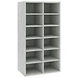 VIDAXL - vidaXL étagère à  chaussures Gris béton 54x34x100,5 cm Bois ingénierie - vignette
