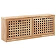 VIDAXL - vidaXL Banc de rangement de chaussures 94x20x38cm Bois massif de noyer - vignette