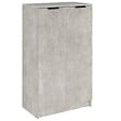 VIDAXL - vidaXL Armoire à  chaussures Gris béton 59x35x100 cm Bois d'ingénierie - vignette