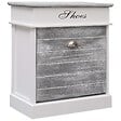 VIDAXL - vidaXL Armoire à  chaussures Gris 50 x 28 x 58 cm Bois de Paulownia - vignette