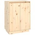 VIDAXL - vidaXL Armoire à  chaussures 60x35x80 cm Bois de pin massif - vignette