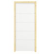 BALLAY - Bloc-porte alvéolaire gravé 4 lignes horizontales - 204x83cm - vignette