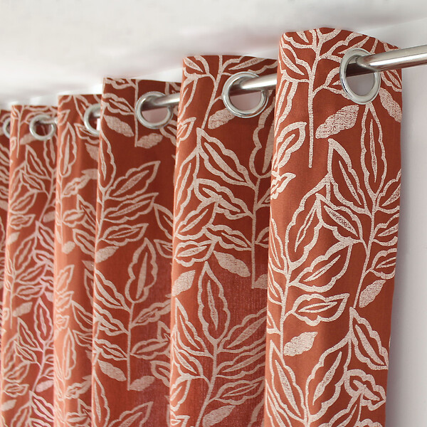 C MA DECO - Rideau en coton recyclé Chambray - large