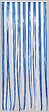 MOREL - Rideau porte lanières Antilles - Blanc/bleu - L.90xH.220cm - vignette