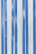 MOREL - Rideau porte lanières Antilles - Blanc/bleu - L.90xH.220cm - vignette