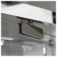 PLANETE BAIN - Porte de douche pivotante 90x195 cm inox chromé verre de sécurité 10 mm anticalcaire réversible - vignette
