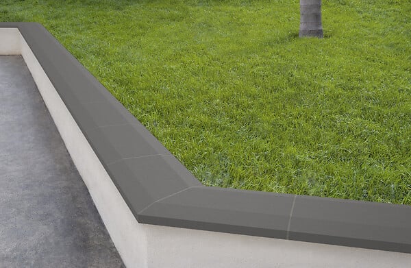 SAS - Chaperon platine béton 30x50 - Gris - L.50xl.30xEp.3.2cm - large