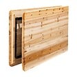 OVIALA - Table de brasserie pliante en bois 180 cm - Table brasserie pliante - vignette