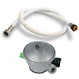 KEMPER - Pack tuyau gaz souple 1.50 m + Détendeur Butane à clipser Quick-On Valve Diam 27mm BUTAGAZ - vignette