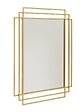 DADA ART - Miroir rectangle métal Art Déco - Doré mat - 48x70cm - vignette