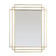 DADA ART - Miroir rectangle métal Art Déco - Doré mat - 48x70cm - vignette