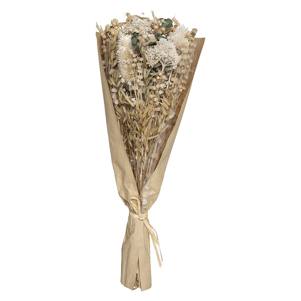 ATMOSPHERA - Bouquet décoratif artificiel blanc - 50cm - large