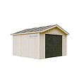 TIMBELA - Garage QUALITÉ PREMIUM 13 m² - L378xl412 cm - garage pour moto, vélos, machines de jardinage - Construction en Panneaux LP Smartside - Abri de jardin Timbela M990B - vignette