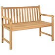 VIDAXL - vidaXL Banc de jardin 114 cm bois de teck solide - vignette